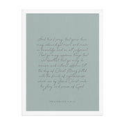 “Abound in Love” – Philippians 1:9–11 KJV Scripture Wall Art