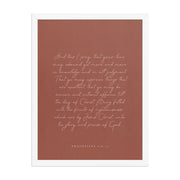 “Abound in Love” – Philippians 1:9–11 KJV Scripture Wall Art