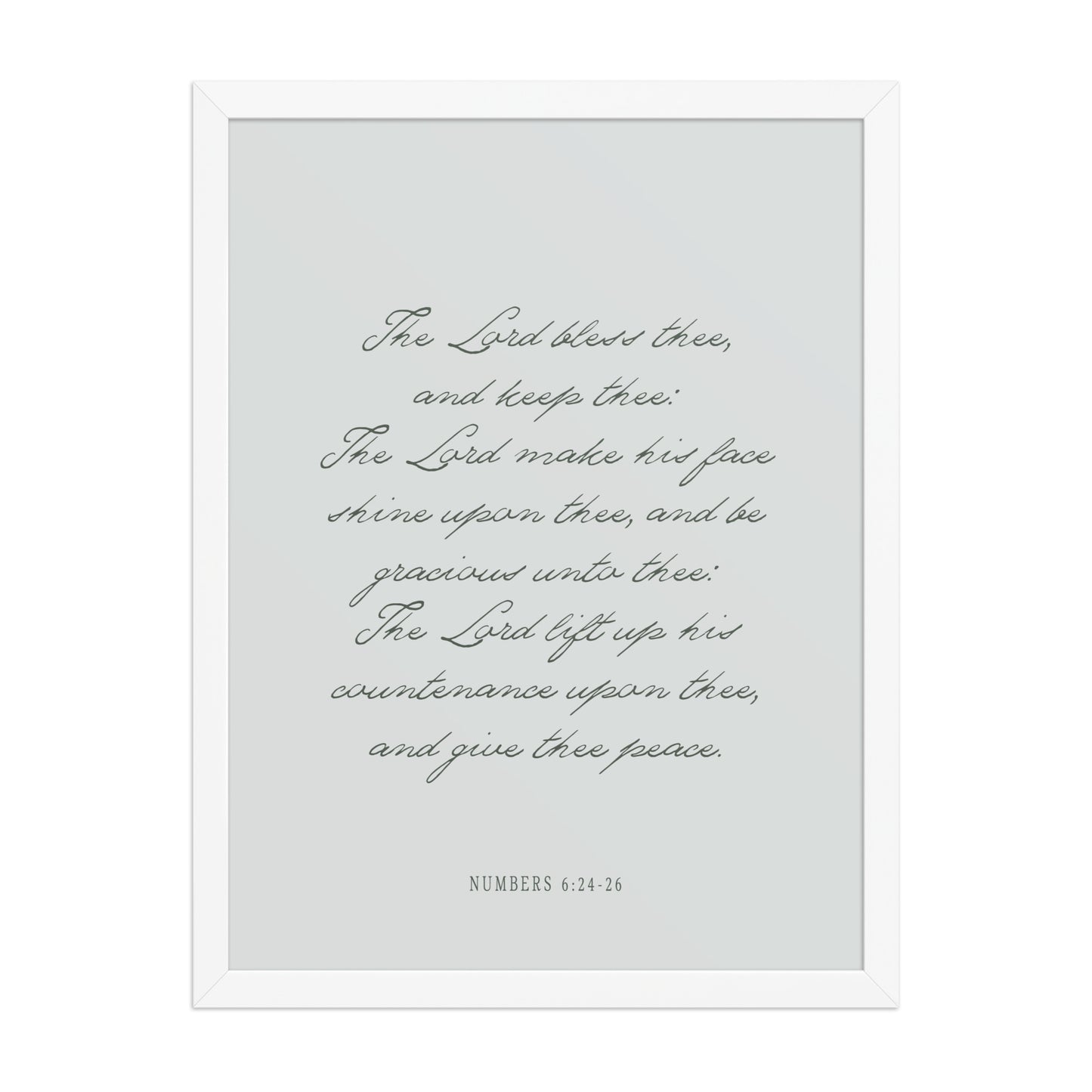 "The Lord Bless You" Numbers 6:24-26 Art | Available in 3 Colors