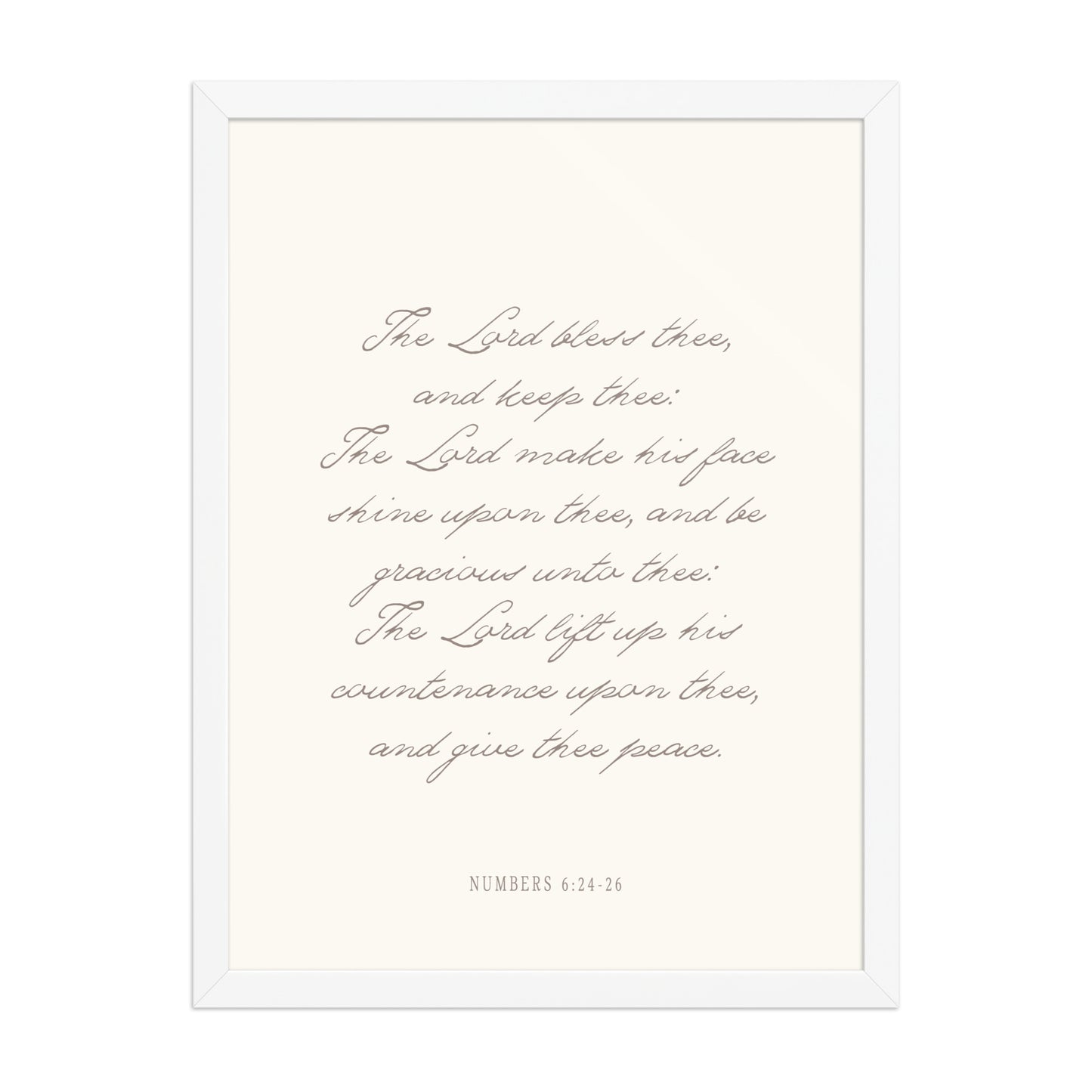 "The Lord Bless You" Numbers 6:24-26 Art | Available in 3 Colors