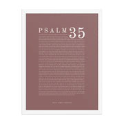 Psalm 35 Full Chapter Wall Art | Complete Scripture Print