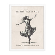 Psalm 16:11 Dancer Art On Beige Background  