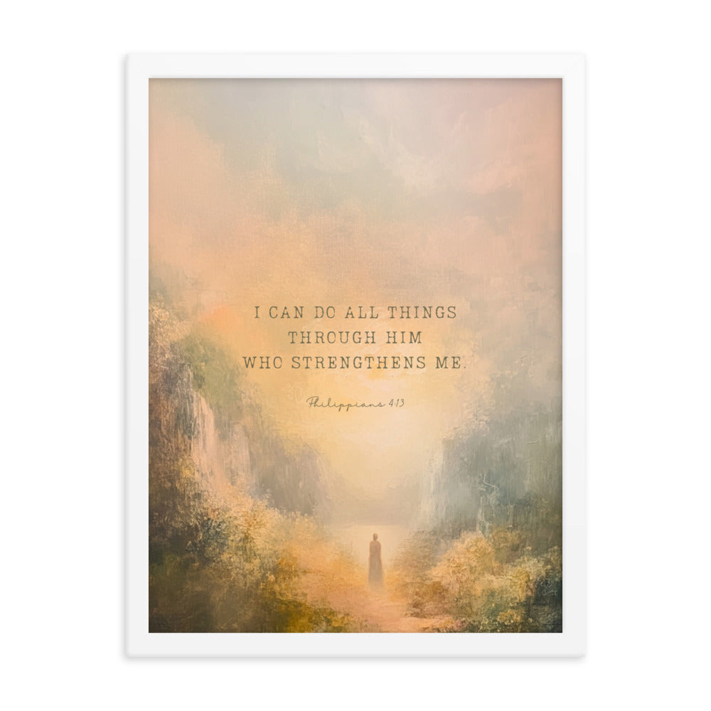 Philippians 4:13 - Oil Painting Print  