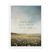 John 14:6 Meadow Dark Text 18x24
