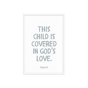 Psalm 91 Verse - A Soft Nursery Wall Art Print