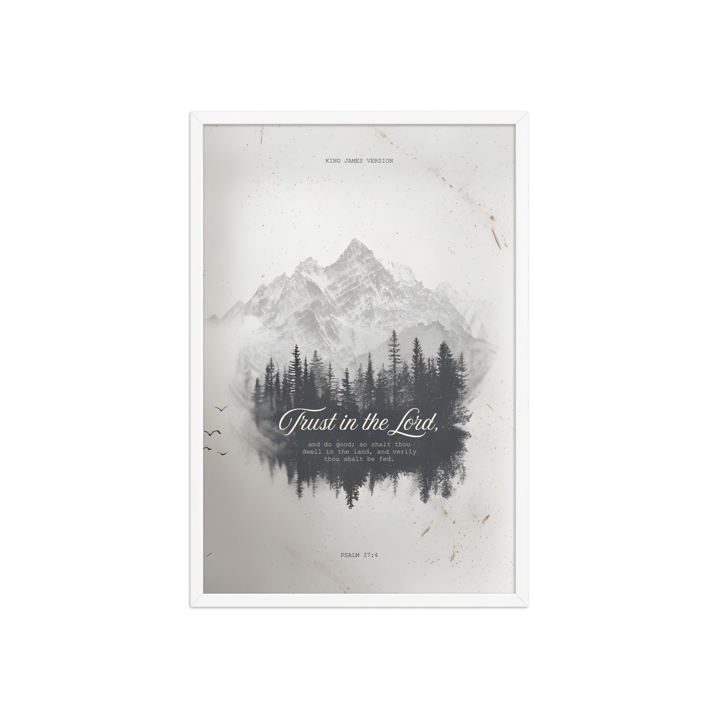 Psalm 37:4 "Trust in the Lord" Wall Art    Unframed Matte Paper / 11″×14″-Unframed Matte Paper / 12″×16″-Unframed Matte Paper / 12″×18″-Unframed Matte Paper / 16″×20″-Unframed Matte Paper / 18″×24″ 