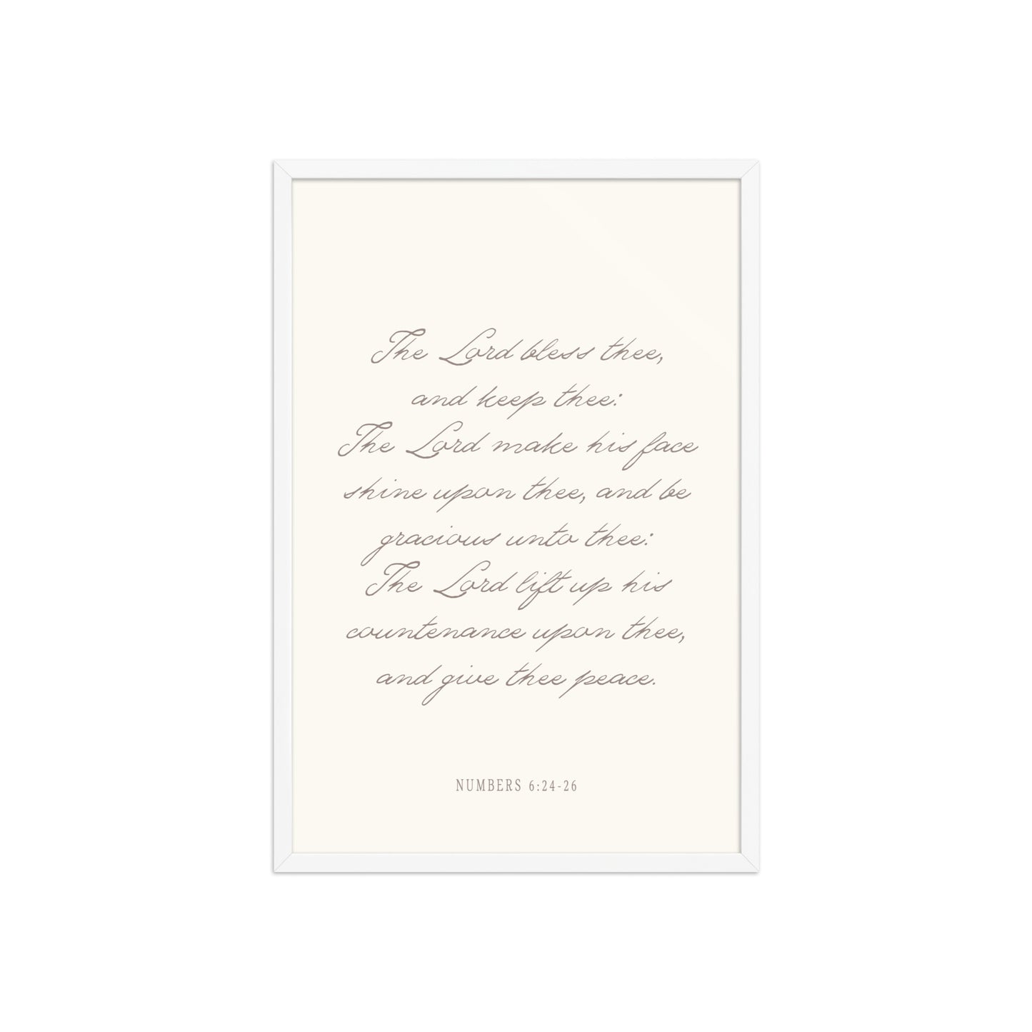 "The Lord Bless You" Numbers 6:24-26 Art | Available in 3 Colors