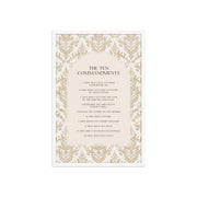The Ten Commandments: Arch Design Print with Roman Numerals or List    Unframed Matte Paper / 8″×10″ / List-Unframed Matte Paper / 8″×10″ / Roman Numerals-Unframed Matte Paper / 11″×14″ / List-Unframed Matte Paper / 11″×14″ / Roman Numerals-Unframed Matte Paper / 12″×16″ / List 