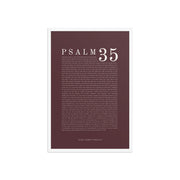 Psalm 35 Full Chapter Wall Art | Complete Scripture Print