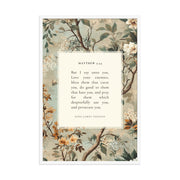 Matthew 5:44 Botanical Background 24x36