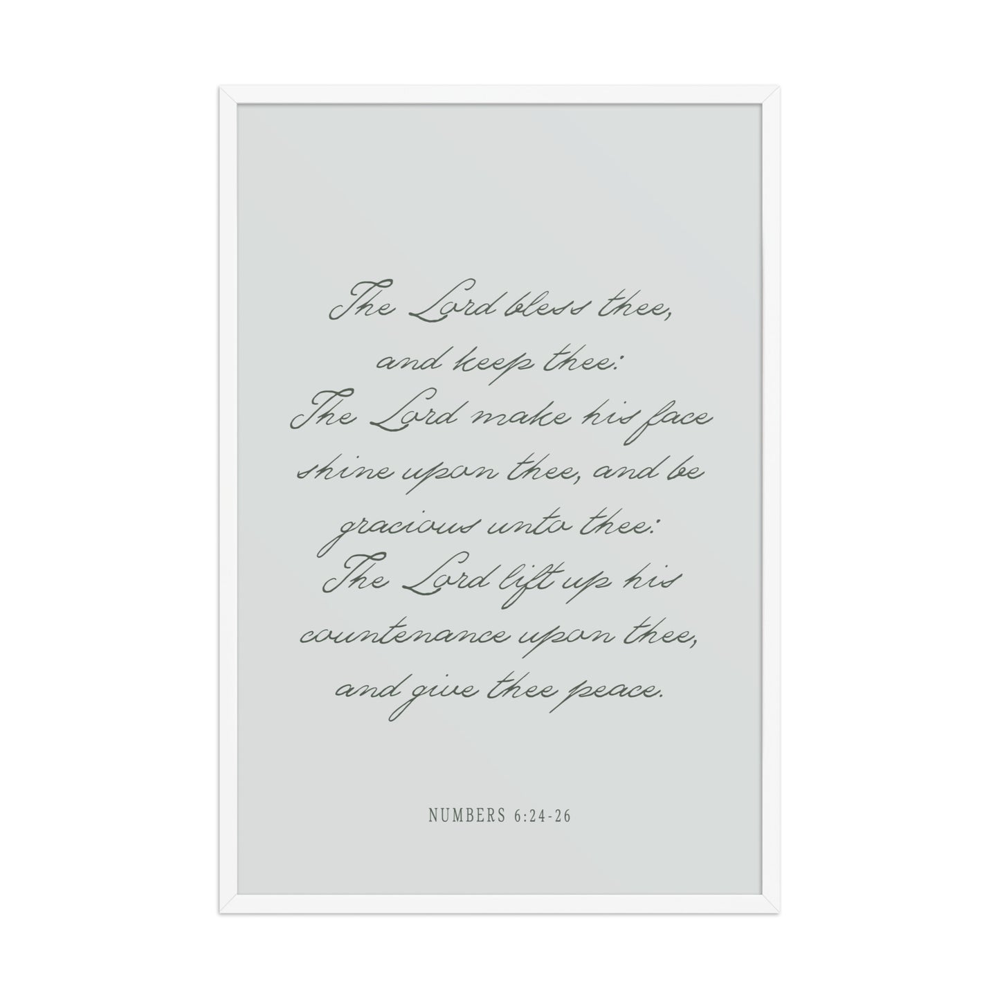"The Lord Bless You" Numbers 6:24-26 Art | Available in 3 Colors