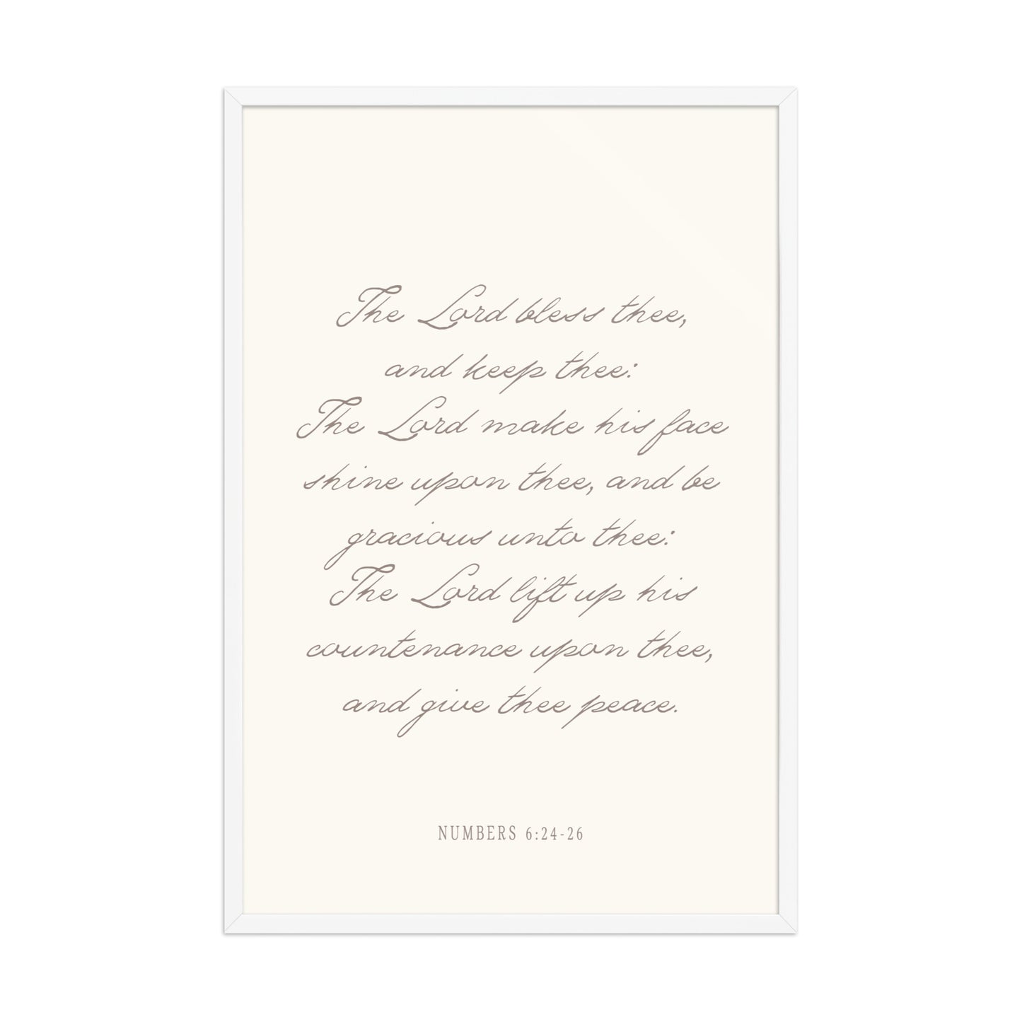 "The Lord Bless You" Numbers 6:24-26 Art | Available in 3 Colors