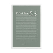 Psalm 35 Full Chapter Wall Art | Complete Scripture Print