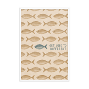 Get Used To Different Christian wall art — Matte White Frame / 24″×36″ portrait mockup