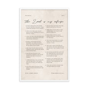 Psalm 91 KJV Whole Chapter On Beige 24x36