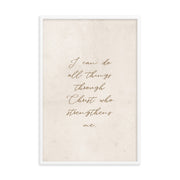 Philippians 4:13 Beige 24x36