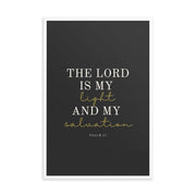 Psalm 27 Quote On dark Background 24x36