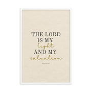 Psalm 27 Quote On light Background 24x36