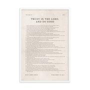 Psalm 37 Entire Chapter On Beige  