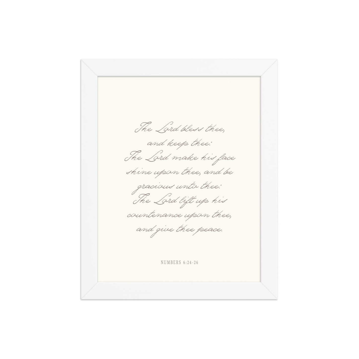 "The Lord Bless You" Numbers 6:24-26 Art | Available in 3 Colors