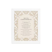 The Ten Commandments: Arch Design Print with Roman Numerals or List    Unframed Matte Paper / 8″×10″ / List-Unframed Matte Paper / 8″×10″ / Roman Numerals-Unframed Matte Paper / 11″×14″ / List-Unframed Matte Paper / 11″×14″ / Roman Numerals-Unframed Matte Paper / 12″×16″ / List 