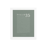 Psalm 35 Full Chapter Wall Art | Complete Scripture Print