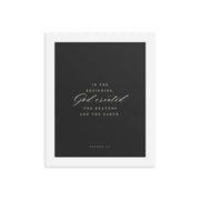 Genesis 1:1 Black Or White  