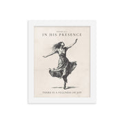 Psalm 16:11 Dancer Art On Beige Background  