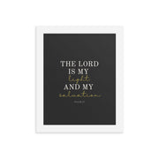 Psalm 27 Quote On Light Or Dark Background  
