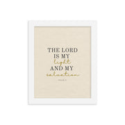 Psalm 27 Quote On light Background 8x10