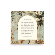 Matthew 5:44 Botanical Background 10x10