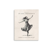 Psalm 16:11 Dancer Art On Beige Background  