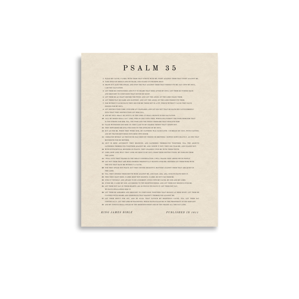 Psalm 35 Beige 11x14