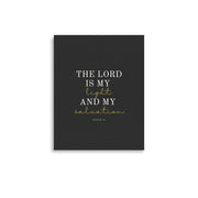 Psalm 27 Quote On Light Or Dark Background  