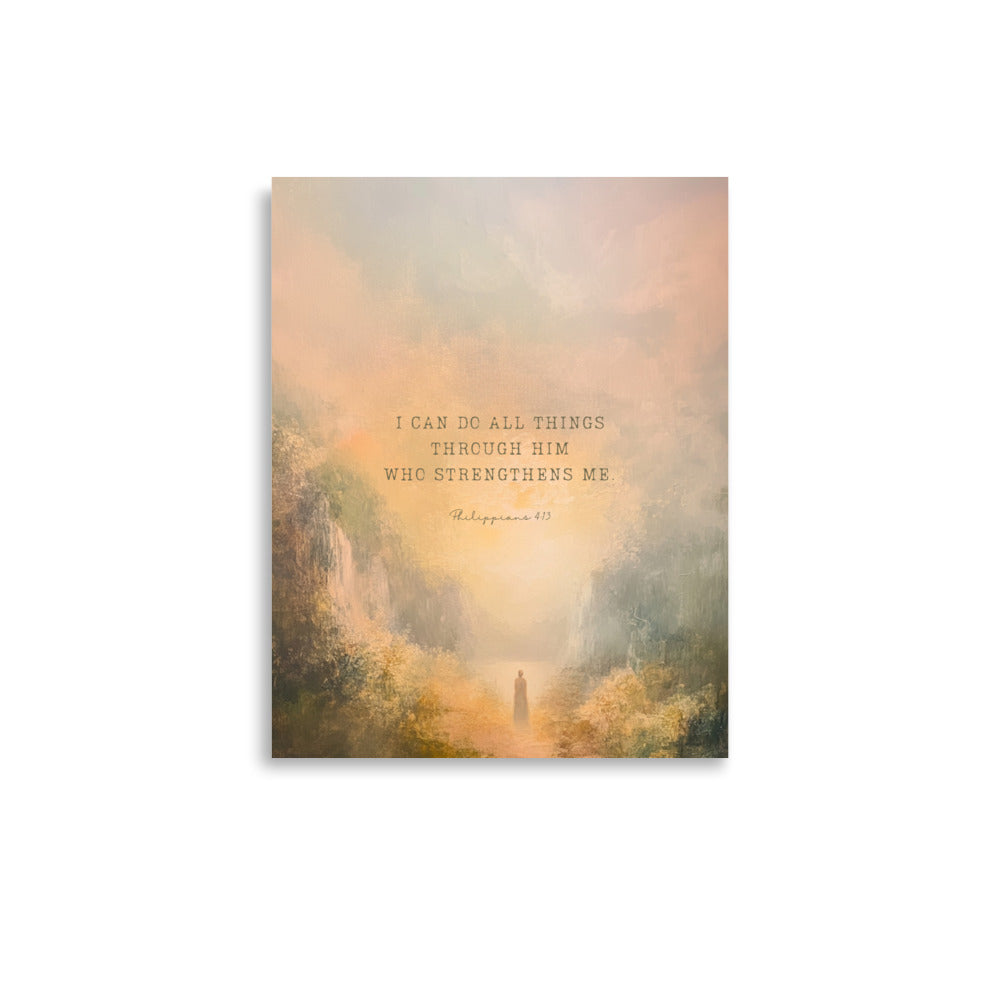Philippians 4:13 - Oil Painting Print  