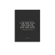 John 14:6 Black 11x14