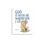 Joshua 1:9 – Winnie the Pooh Bear Inspired Scripture Print
