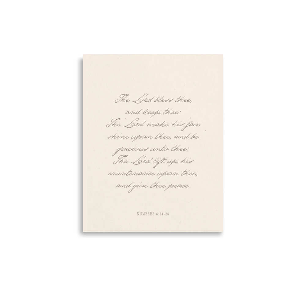 "The Lord Bless You" Numbers 6:24-26 Art | Available in 3 Colors