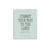 Commit Your Way: Psalm 37:5 Premium Matte Bible Verse Art