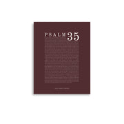 Psalm 35 Full Chapter Wall Art | Complete Scripture Print