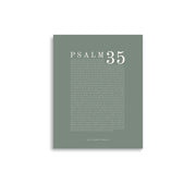 Psalm 35 Full Chapter Wall Art | Complete Scripture Print