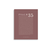 Psalm 35 Full Chapter Wall Art | Complete Scripture Print