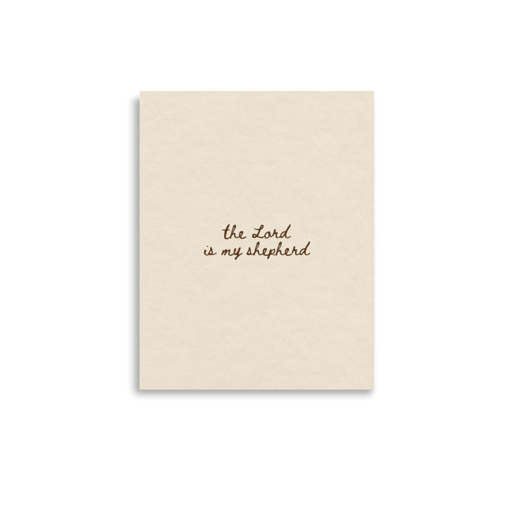 Psalm 23 – The Lord is my shepherd; I shall not want