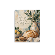 Give Us This Day Our Daily Bread Matthew 6:11 — Unframed Matte Paper / 11″×14″ portrait mockup