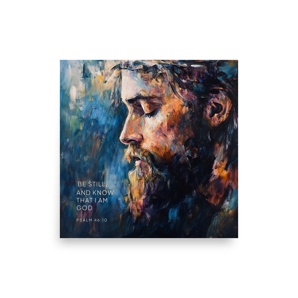 Psalm 46:10 - Know That I Am God - Bible Verse Wall Art