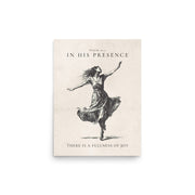 Psalm 16:11 Dancer Art On Beige Background  
