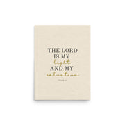 Psalm 27 Quote On Light Or Dark Background  