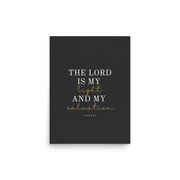 Psalm 27 Quote On Light Or Dark Background  