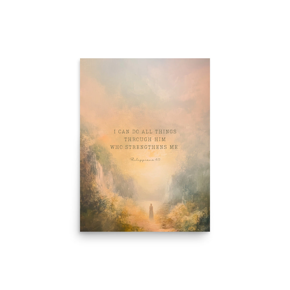 Philippians 4:13 - Oil Painting Print  
