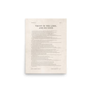 Psalm 37 Entire Chapter On Beige  